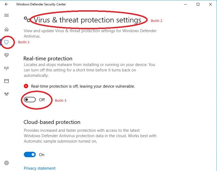 Bật mí 5 cách tắt Windows Defender trên máy tính Windows 10